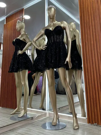 Vestido quinceanera: Brillo Negro